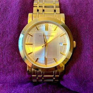 Burberry gold watch